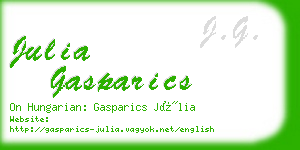 julia gasparics business card